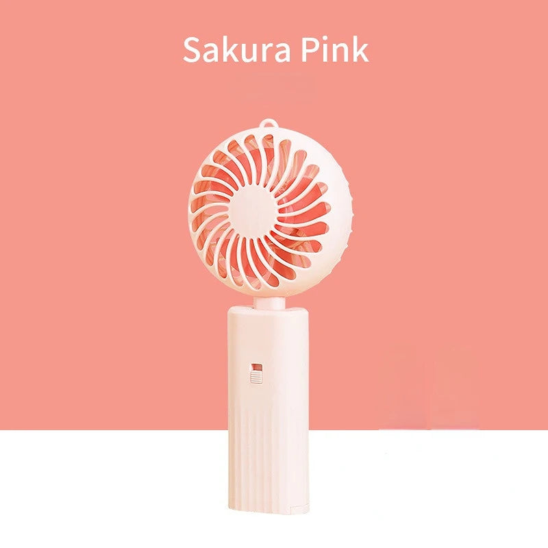 1PC Pink Foldable Handheld Eyelashes Dedicated Dryer for Eyelash Extension Desktop Fan Air Conditioning Blower Glue Grafted