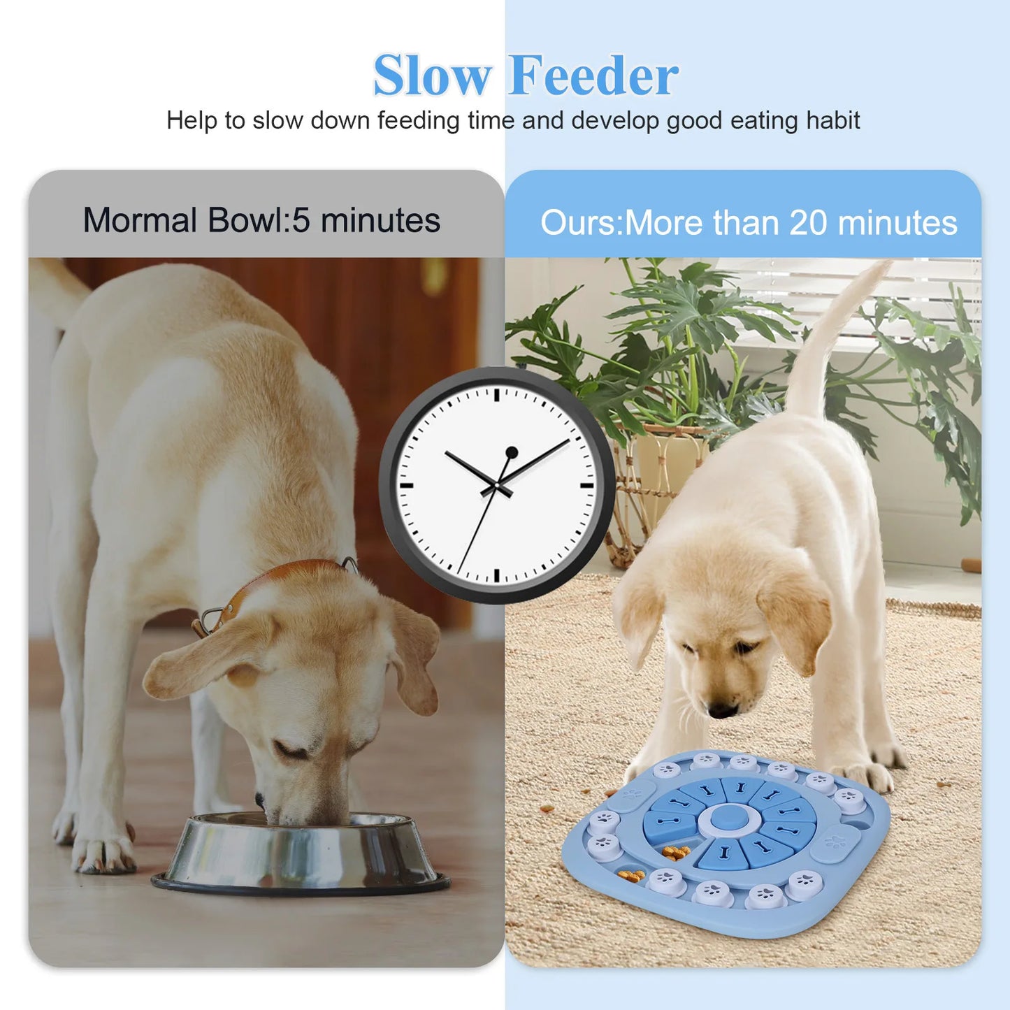 Dog Puzzle Toys Interactive Treat Dispensing Dog Toys for Large Medium Small Dogs Educational Slow Food Training Pet Products