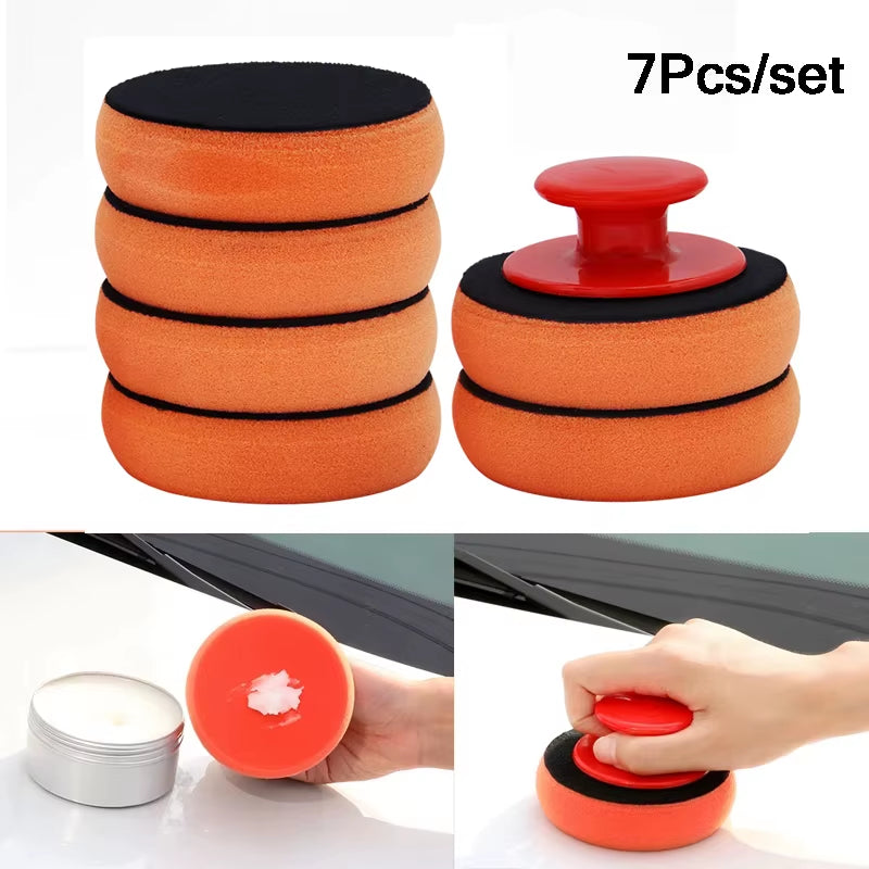 Revitalize Your Ride with Our 4-Inch Car Wax Applicator Pads Set - Soft Foam Applicators for Effortless Polishing and Cleaning!