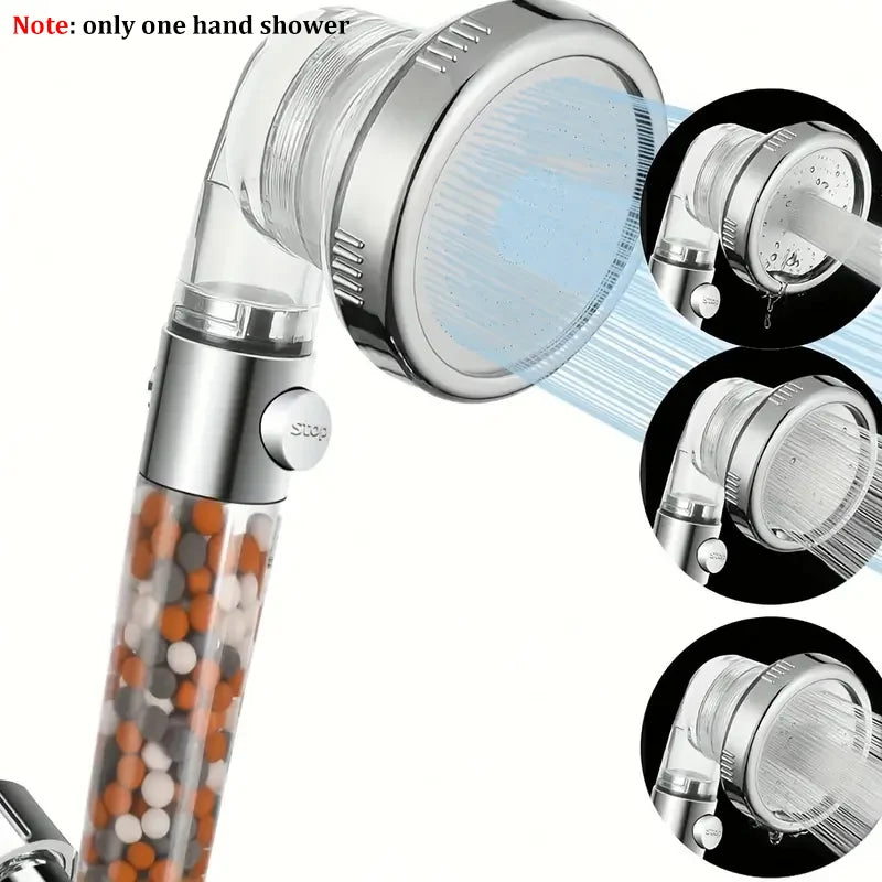 3-in-1 Wellness-Duschkopf – Sanft zur Haut, spart Wasser & reinigt mit Mineral-Ionenfilter