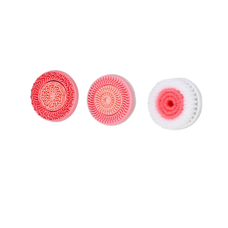 Ultrasonic Electric Cleansing Brush 3 in 1 Face Massagers Sonic Rotating Cleansing Brush Galvanic Remove Blackheads Tool