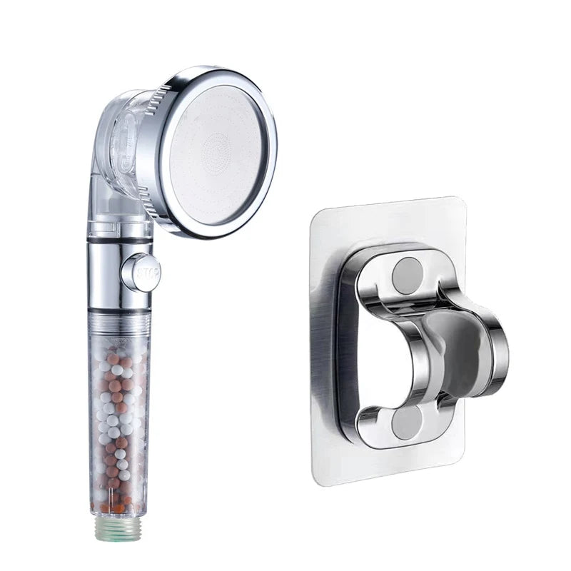 3-in-1 Wellness-Duschkopf – Sanft zur Haut, spart Wasser & reinigt mit Mineral-Ionenfilter