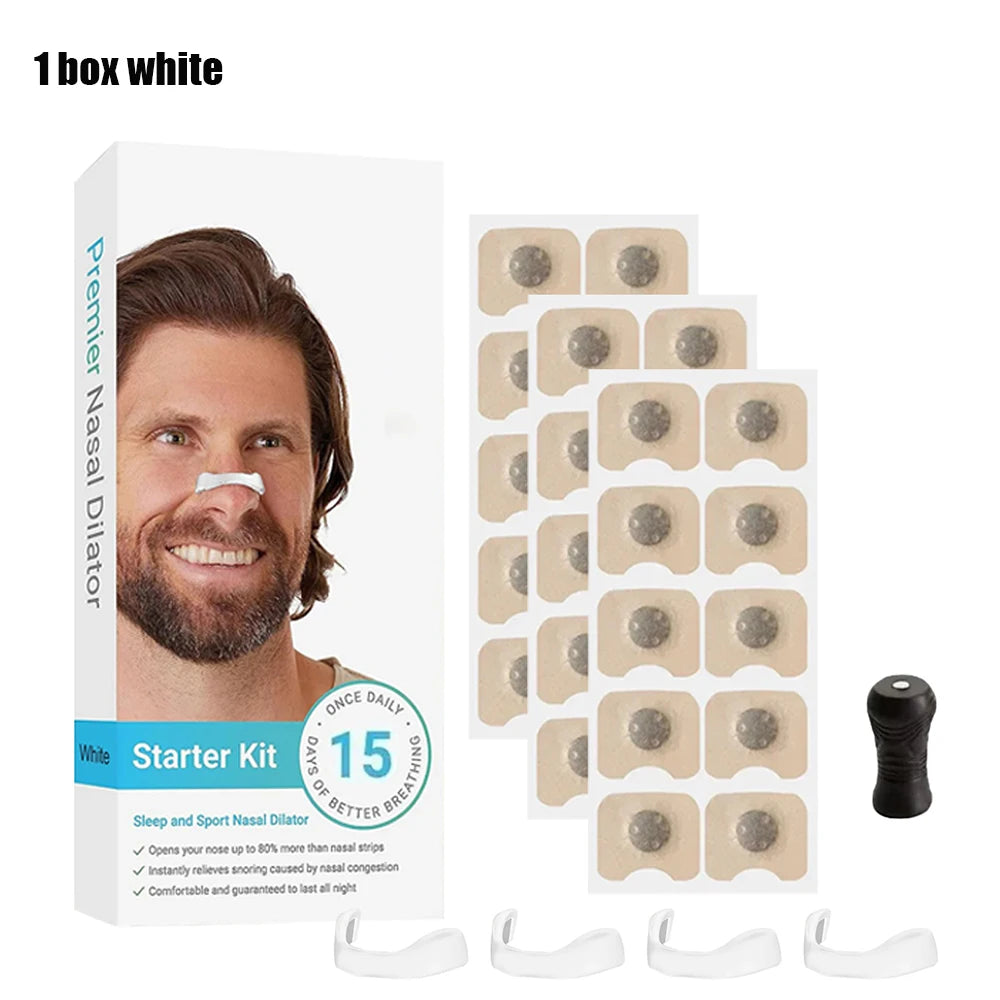 Magnetische Nasenstreifen – Besser Atmen & Schlafen, Schnarchreduzierung für erholsame Nächte (15/35 Paar Set)