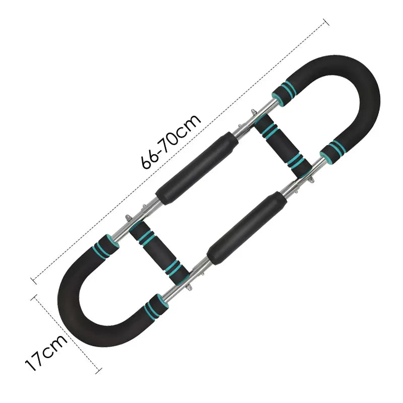 Verstellbarer Armtrainer mit Widerstandsbändern – 2-in-1 Brustexpander & Oberkörper-Workout für Zuhause
