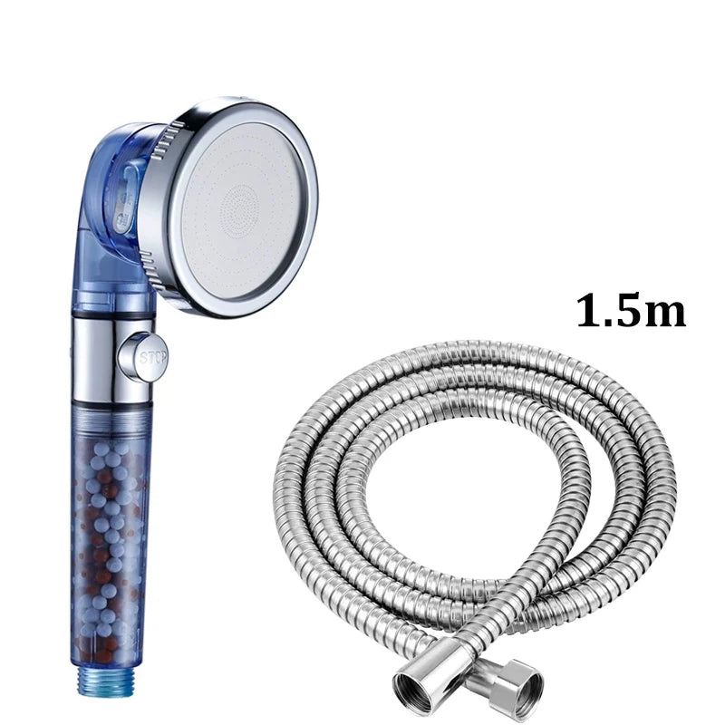 3-in-1 Wellness-Duschkopf – Sanft zur Haut, spart Wasser & reinigt mit Mineral-Ionenfilter