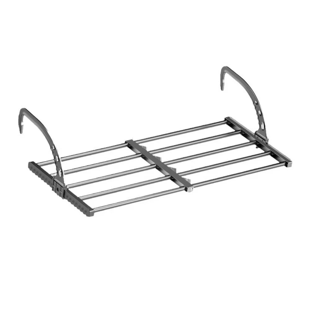 Carbon Steel Radiator Drying Rack Foldable Space-Saving Balcony Drying Shoe Rack Adjustable Retractable Radiator Cloth Airer