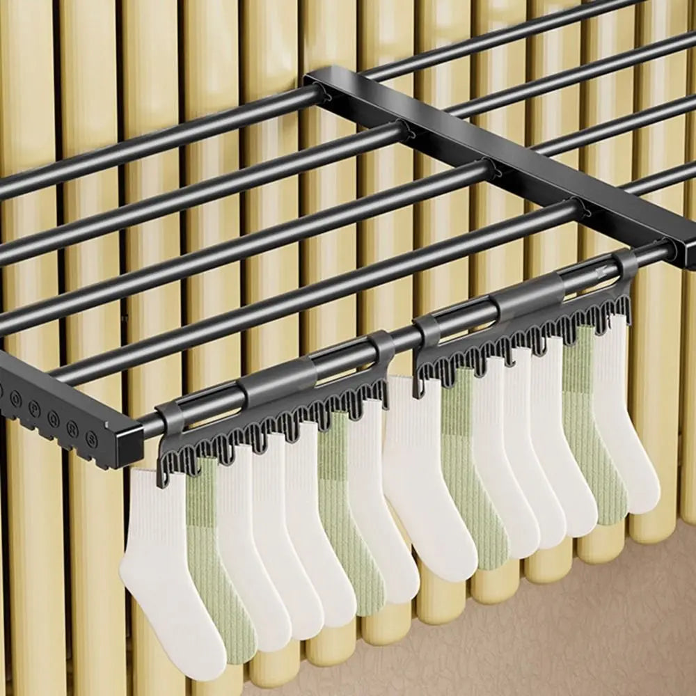 Carbon Steel Radiator Drying Rack Foldable Space-Saving Balcony Drying Shoe Rack Adjustable Retractable Radiator Cloth Airer