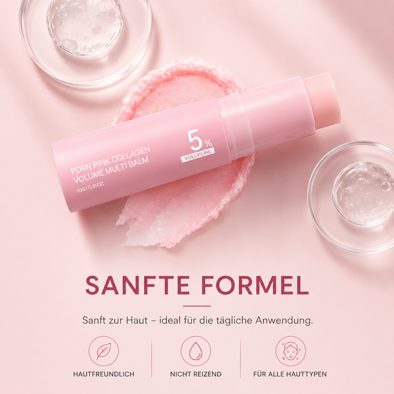PDRN Pink Collagen Volume Multi Balm™ | Sofortiger Glow & sichtbar mehr Volumen
